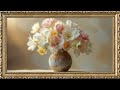 Framed Floral Painting 8 Hours TV Wallpaper 4K Peace and Relaxation mp3