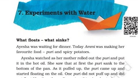 Class 5 EVS | Chapter 7 | Experiment With Water | Part 2 | NCERT