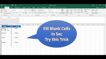 How to fill blank cells with value above / below in Excel