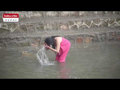 Women Sun Bath At Sali Nadi साली नदीमा  महिलाहरु