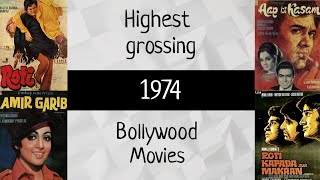 Top 10 Highest Earning Movies Of Bollywood in 1974 || Collection Of India Nett Box Office In 1974 ||