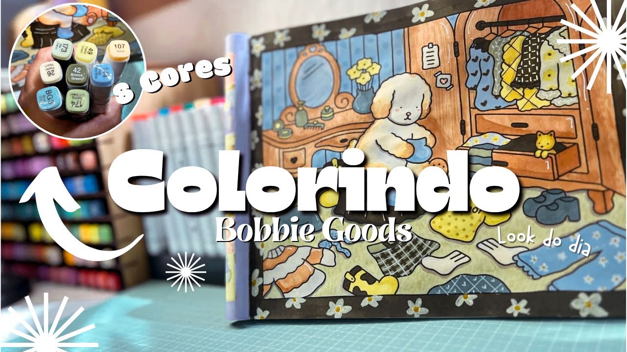 Bobbie Goods com ✨MARCADORES TOUCH✨ | Ilustração Look do dia | Inspiração e Texturas