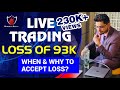 Live Trading Nifty Options || Loss of 93K || When, Why & How to Accept Loss|| Anish Singh Thakur