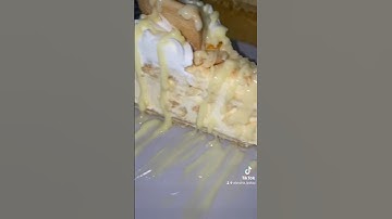 Banana Pudding Cheesecake Recipe 😋🤤 www.inssweet.store #shorts #recipe #bananapudding #cheesecake