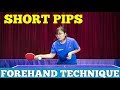 Forehand technique with short pips rubber  mlfm table tennis tutorial