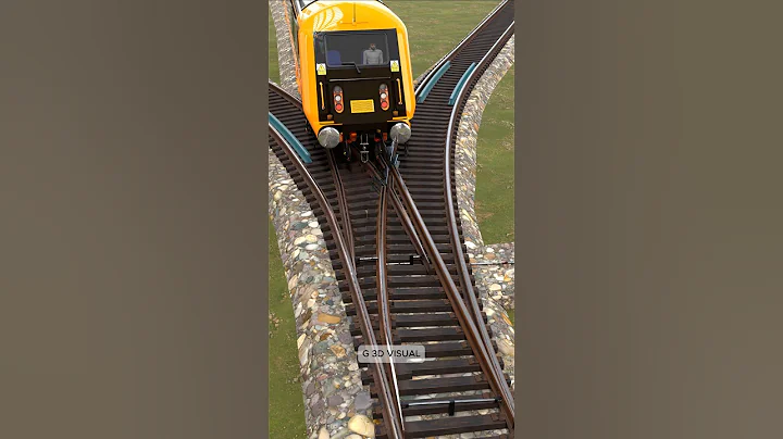 You Won’t Believe How Trains Switch Tracks Like This!🚆