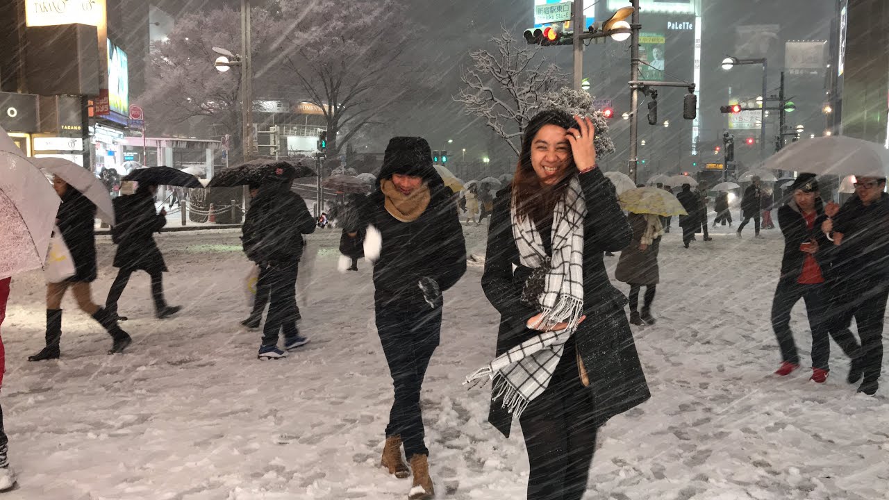 First Snowfall Experience in TOKYO, JAPAN (TOKYO SNOWMAGGEDON) | WINTER in JAPAN - GraceFord Travel