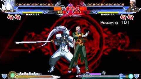 BlazBlue Continuum Shift II-Having fun with Hakumen