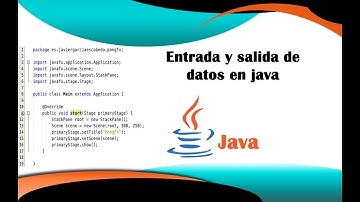 Entrada y Salida de datos en java
