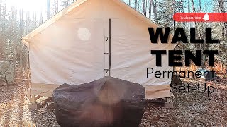 White Duck Canvas Tent Permanent Set Up