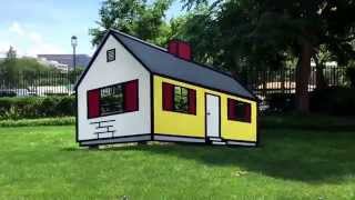 3D Illusion Sculpture Inverted House at Smithsonian