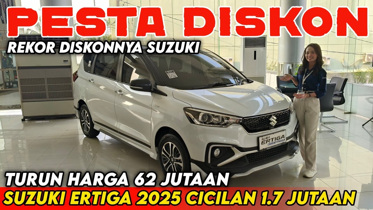SUZUKI TURUN HARGA 62 JUTAAN ‼️ 1.7 JUTA CICILAN SUZUKI ERTIGA BARU 2025