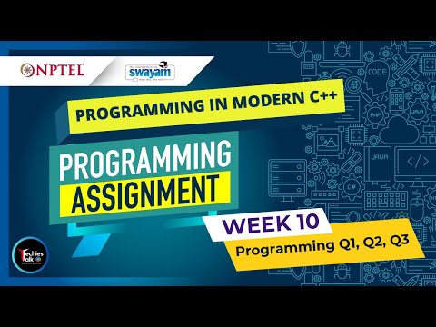 NPTEL Programming In Modern C++ Week10 Programming Assignment Solution | July 2023 | IIT Kharagpur