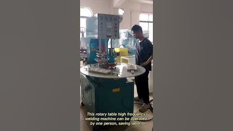 Rotary table high frequency welding machine