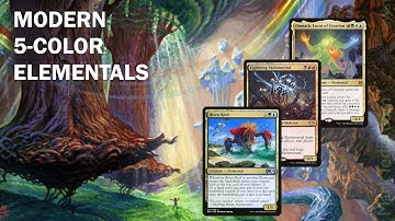 Enter the PRIMAL BEYOND with Modern 5-Color Elementals!