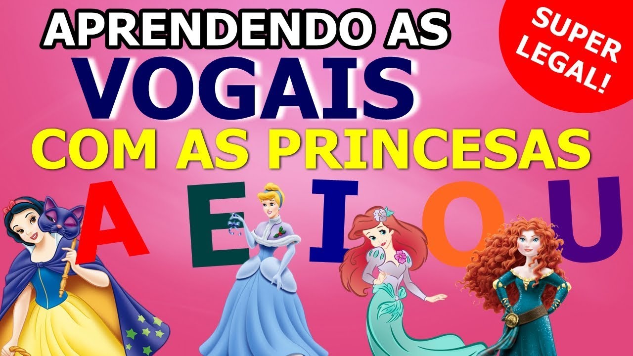 Princesas Descobrindo as Vogais