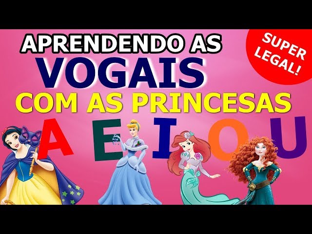 Princesas Descobrindo as Vogais