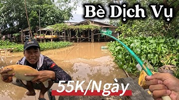 Trải nghiệm câu đài ở bè dv Bình Yên 50K/Ngày ở dưới chân cầu Cần Thơ