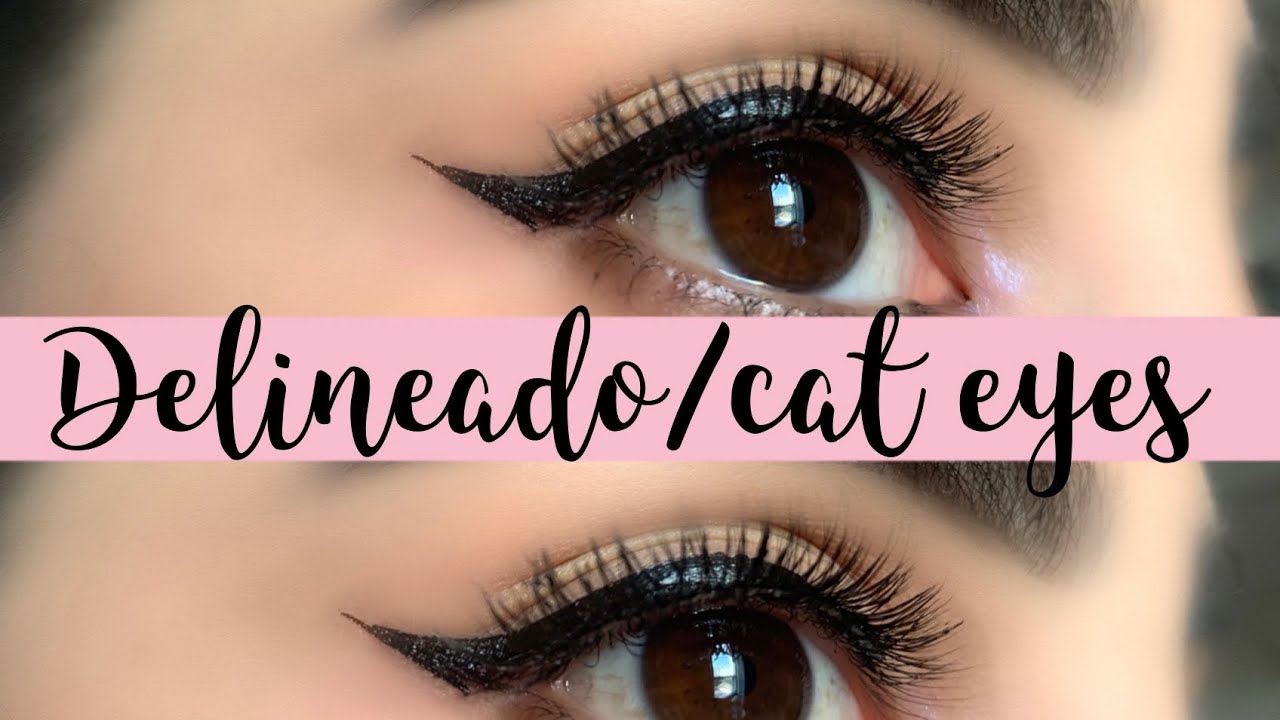 “Delineado de gato // Cat eyeliner” Paso a paso YouTube