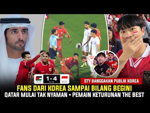 ITU MUSTAHIL! Reaksi Orang Korea Lihat Timnas U-23 Acak2 Yordania Dengan Telak • FIFA Hukum Qatar??
