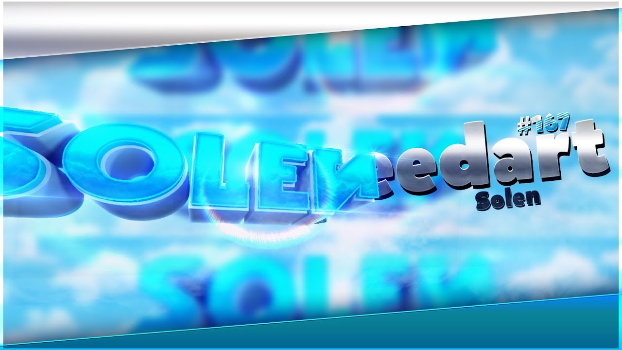 3D Clean Text Avatar & Banner Speedart | Solen [167]