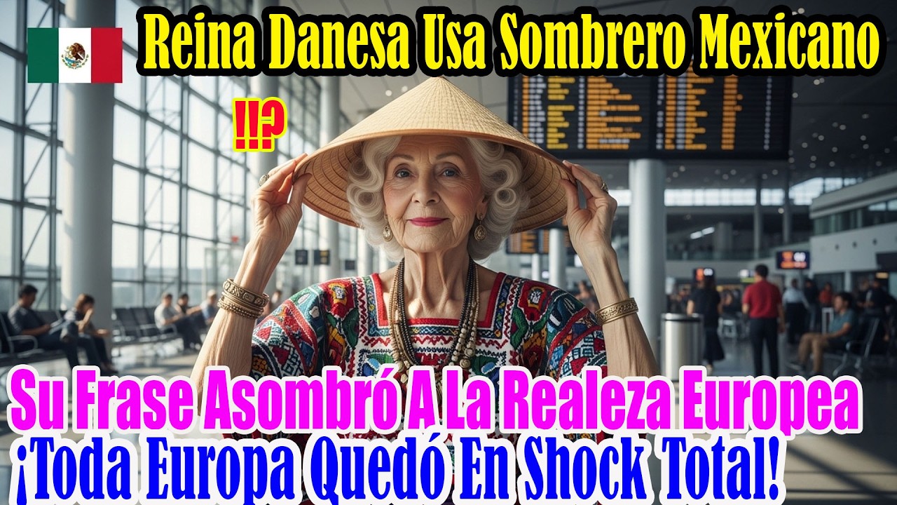 La reina danesa usa sombrero de palma en México y dice una frase que asombra a Europa real entera!!!