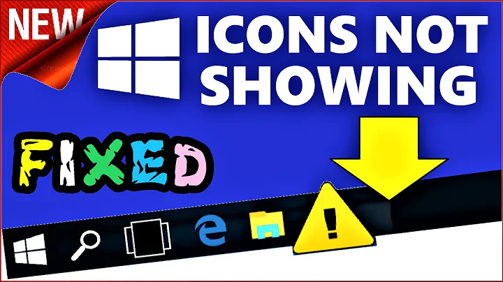 Icons not showing on taskbar Windows 10 FIX | How to Refresh Taskbar Icons in Windows 10 \ 8 \ 7