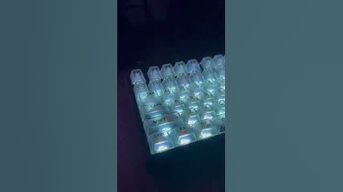 ⌨: INKY75 + Zifriend Clear Keycaps #gamingsetup #gamer #keycaps #mechanicalkeyboard #gaming