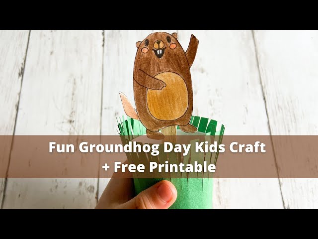 Fun Ground Hog Day Kids Craft + Free Printable - YouTube fun-ground-hog-day-kids-craft-free-printable-youtube