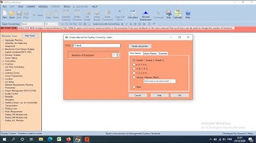 APLIKOM | Module Quality Control With POM-QM Soal No 1