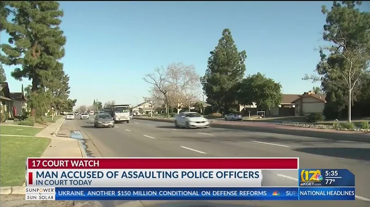 Man accused of assaulting police officers appeared in court on Monday