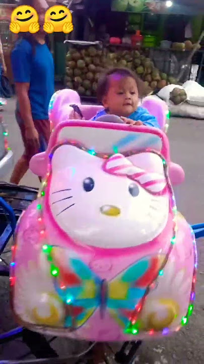 😍 Lucu banget Adek naik Odong Odong nya (008) #odongme #shorts #happy #odongodong