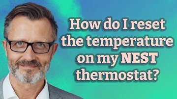 How do I reset the temperature on my Nest thermostat?