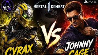 🤖 Cyrax VS Johnny Cage 😎 | Brutal Fight | Mortal Kombat 1 PS5 Gameplay