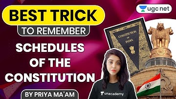 Best Tricks to Remember Schedules of The Constitution | Explained by Priya Ma
