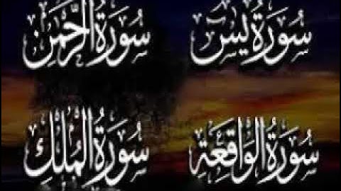 سورة  يس + الرحمن + الواقعة +الملك , وقصار السور  برواية أبو الحارث عيسي ابن وردان عن أبو جعفر