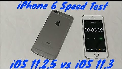 iPhone 6 iOS 11.2.5 vs 11.3 2018 Speed Test