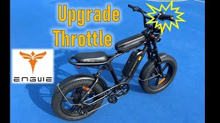 Engwe M20 - upgrade throttle - half twist is safer