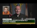 Detectives are seeking the public’s assistance in locating 34-year-old Nathan Thomas