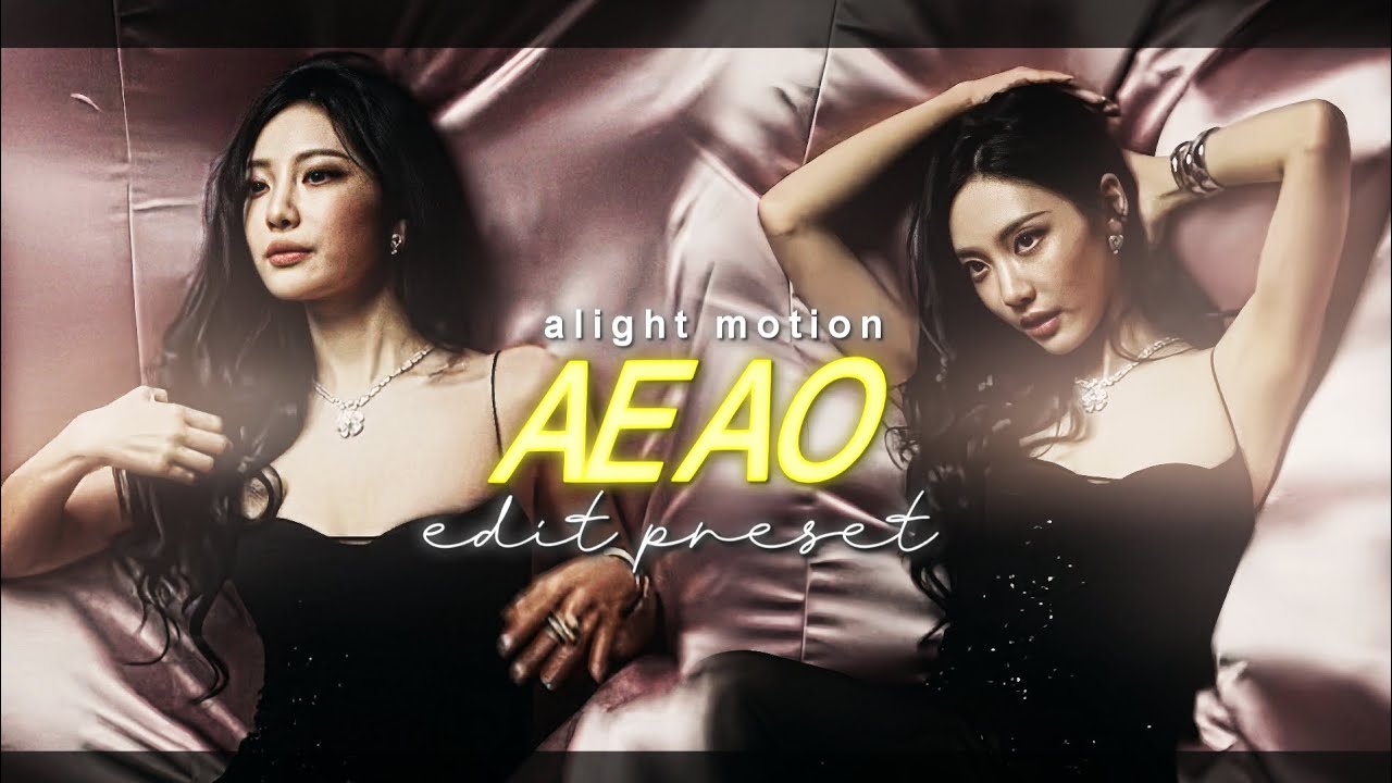 TIKTOK TREND EDIT PRESET "AEAO" | ALIGHT MOTION 