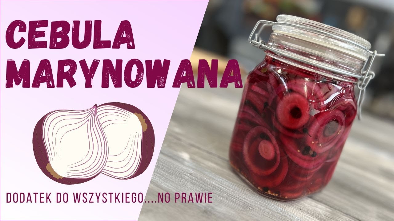 Cebula marynowana .....genialny dodatek do Hamburgerów  Hot dogów Zapiekanek i nie tylko#grillowanie