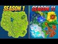 Evolution Of The Entire Fortnite Island..! (Season 1-11)