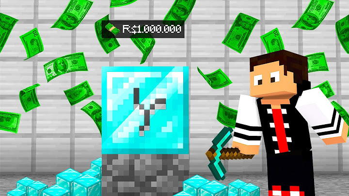 GANHEI 1.000.000 DE REAIS MINERANDO COM ESSA PICARETA NO MINECRAFT!