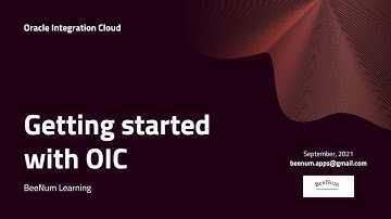 Basics of OIC Integrations | Getting started