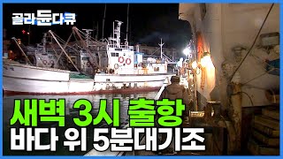 한겨울 쪽잠 자며 하루 20시간 바다 위 5분대기조! 기름값에 난방비까지 돈 되는 해산물 한 마리라도 더 잡아야 한다!┃외끌이 기선저인망 어선 경성호 출항기┃극한직업┃#골라듄다큐