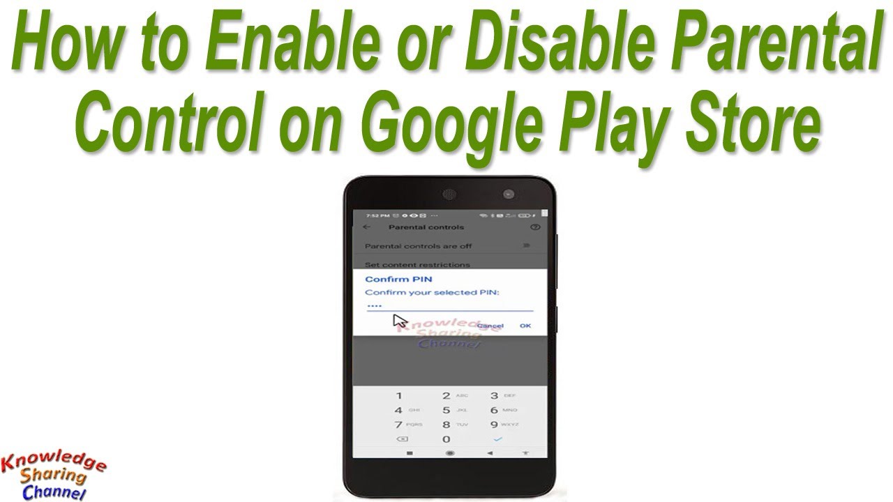 How to Enable or Disable Parental Control on Google Play Store - YouTube