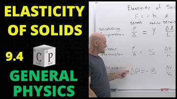 9.4 Stress and Strain | Elasticity of Solids | General Physics