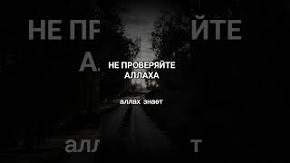 Не проверяйте Аллаха #напоминание #дуа #shortvideo