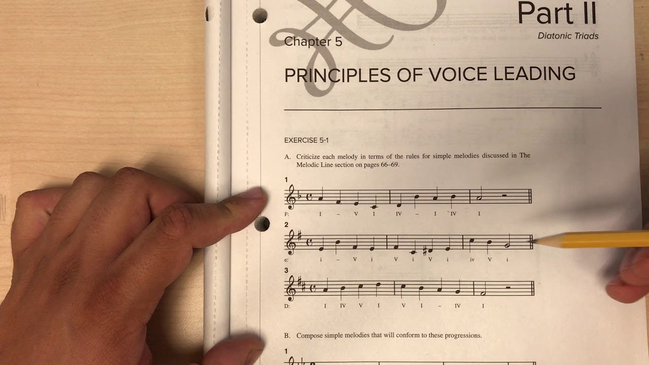 Tonal Harmony Workbook 5-1 A - YouTube
