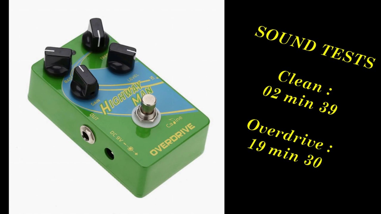 Pédale Overdrive Guitare Electrique Effet Distortion CALINE